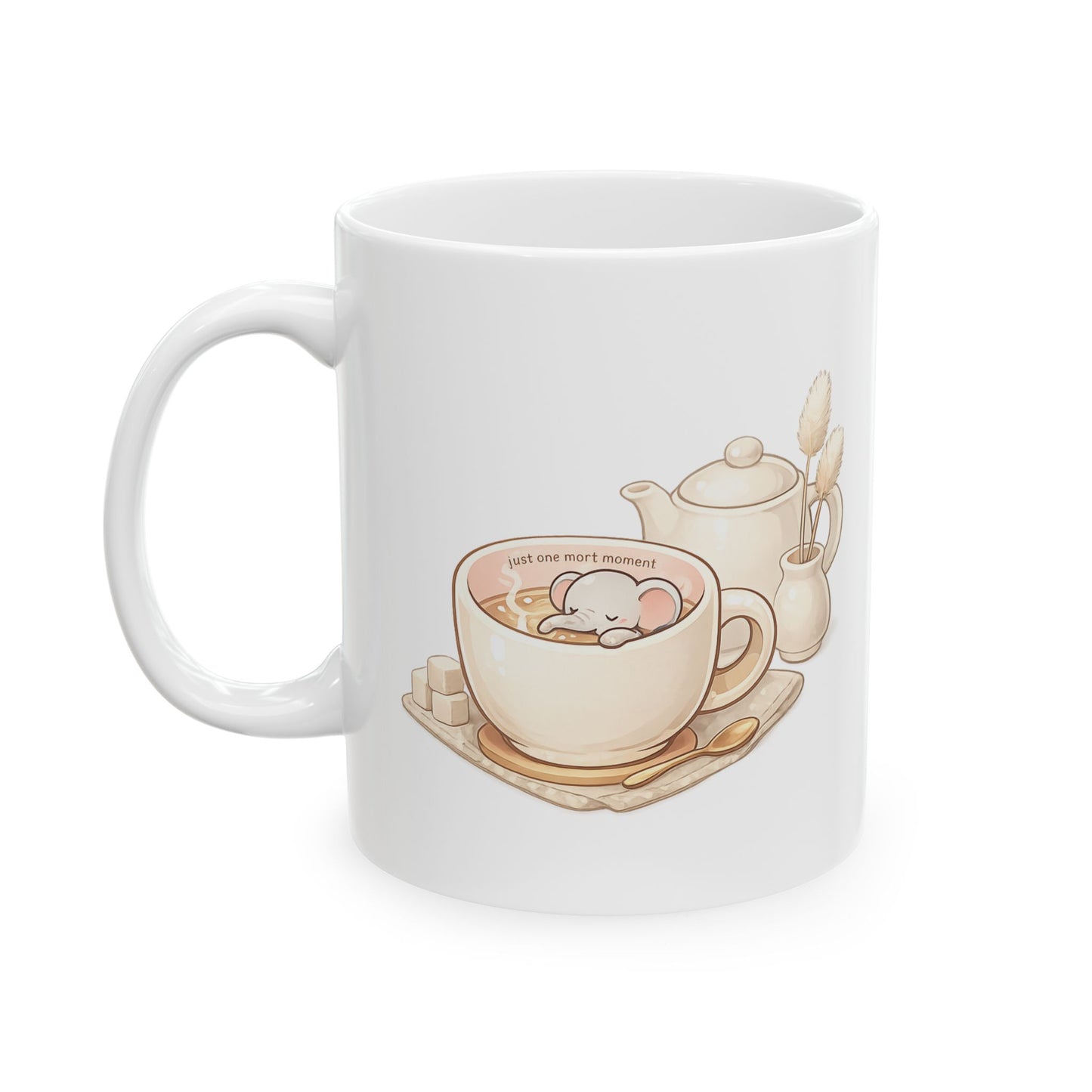 Inspirational Coffee Mug – 'With Quiet Confidence, I Carry On' Ceramic Tea Cup (11oz/15oz)
