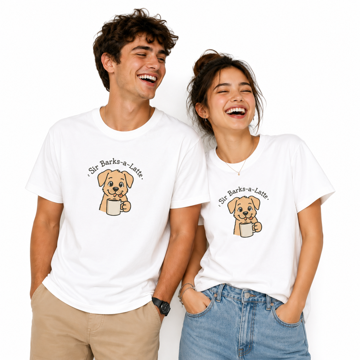 Cute Dog Coffee T-Shirt